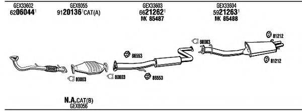 WALKER RV60504 Система випуску ОГ