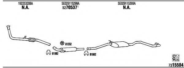 WALKER SE10607B Система випуску ОГ