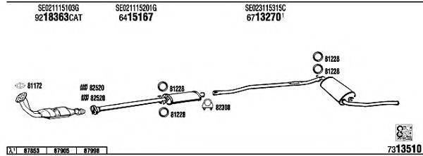 WALKER SE20202 Система випуску ОГ