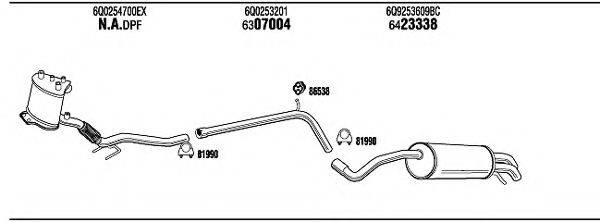 WALKER SEH17153B Система випуску ОГ