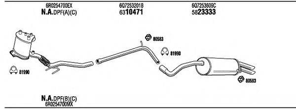 WALKER SKH33320 Система випуску ОГ