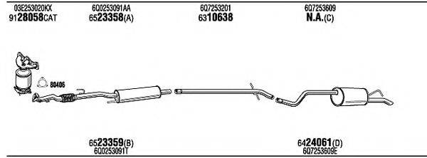 WALKER SKK23240 Система випуску ОГ