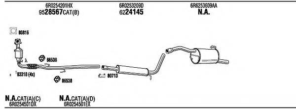 WALKER SKK33243 Система випуску ОГ