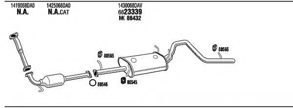 WALKER SZH34976 Система випуску ОГ