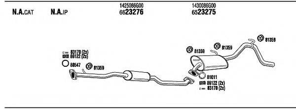 WALKER SZT17870 Система випуску ОГ