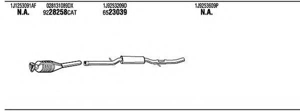 WALKER VWH15469 Система випуску ОГ