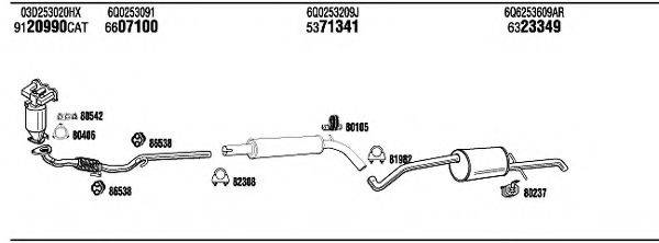 WALKER VWH16521B Система випуску ОГ