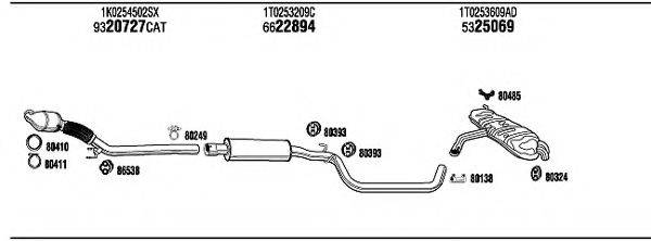 WALKER VWK17768AA Система випуску ОГ