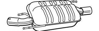 FONOS 619645 Глушник вихлопних газів кінцевий