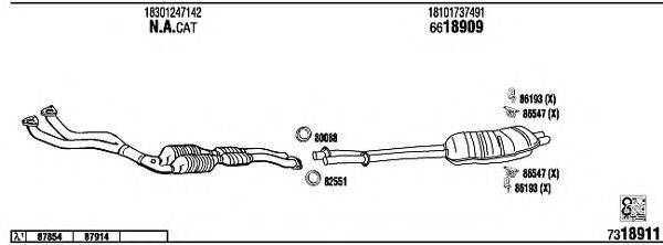 FONOS BW32506 Система випуску ОГ