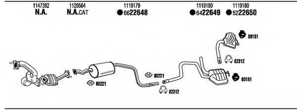 FONOS FO60123B Система випуску ОГ