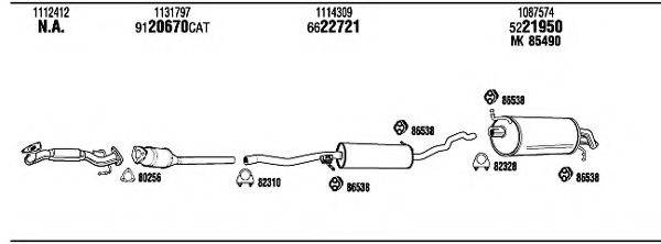 FONOS FO75026 Система випуску ОГ