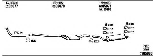 FONOS MB42002B Система випуску ОГ