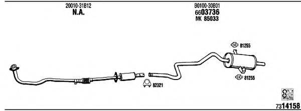 FONOS NI80383 Система випуску ОГ