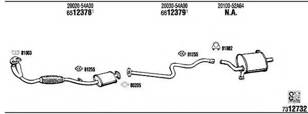 FONOS NI80431 Система випуску ОГ