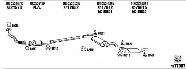 FONOS VW23038 Система випуску ОГ