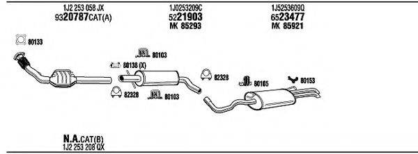 FONOS VW26045 Система випуску ОГ