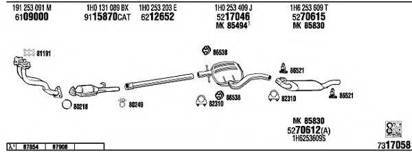 FONOS VW36121 Система випуску ОГ