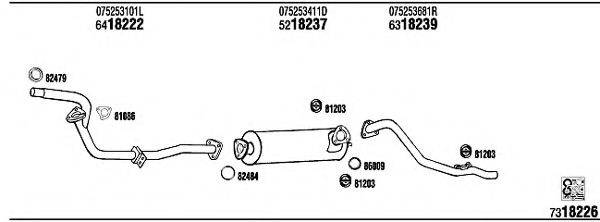 FONOS VW60209 Система випуску ОГ