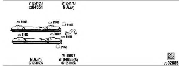 FONOS VW72240C Система випуску ОГ