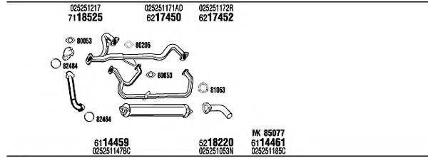 FONOS VW72284 Система випуску ОГ