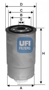 UFI 2452900 Паливний фільтр