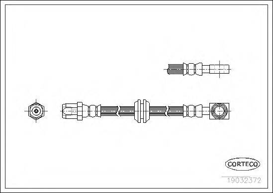 CORTECO 19032372 Гальмівний шланг