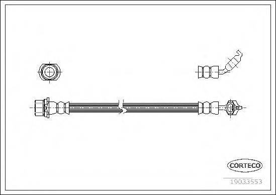 CORTECO 19033553 Гальмівний шланг