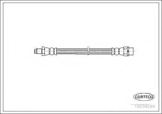 CORTECO 19034294 Гальмівний шланг