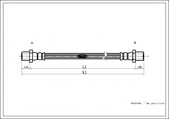 DELPHI LH3684 Гальмівний шланг