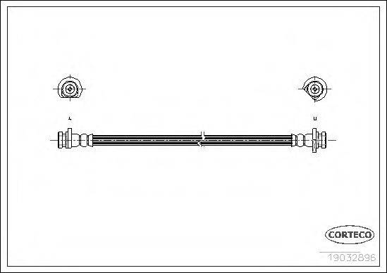 CORTECO 19032986 Гальмівний шланг