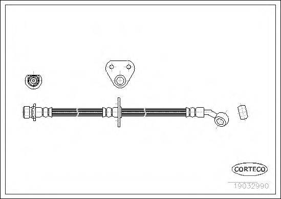 CORTECO 19032990 Гальмівний шланг