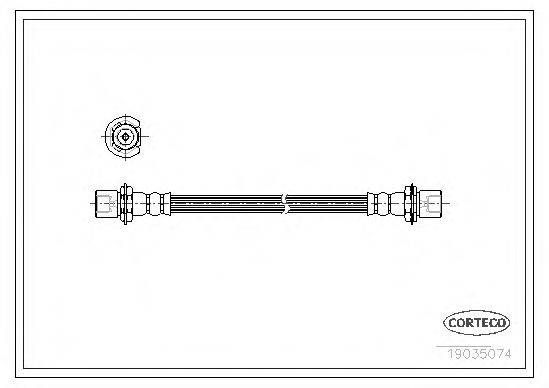 CORTECO 19035074 Гальмівний шланг