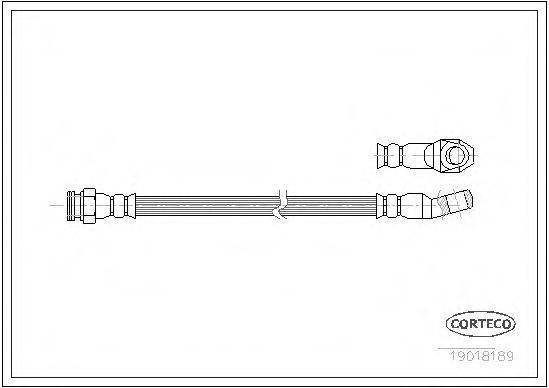 CORTECO 19018189 Гальмівний шланг