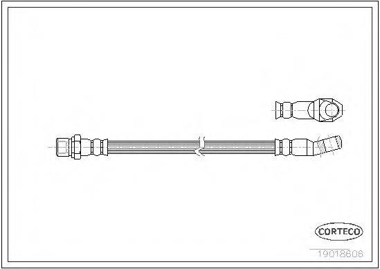CORTECO 19018606 Гальмівний шланг