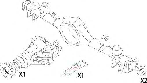 CORTECO 19536213 Комплект прокладок, диференціал