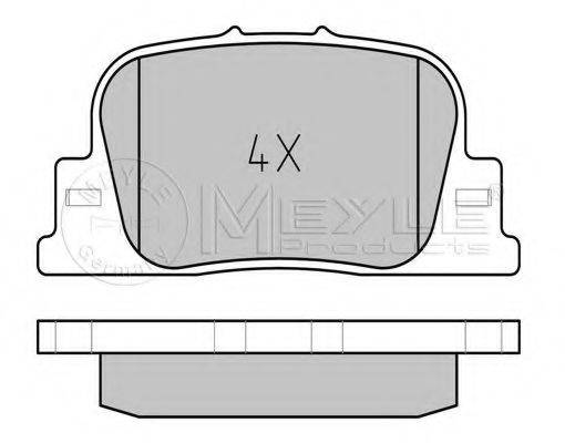 MEYLE 0252359215 Комплект гальмівних колодок, дискове гальмо