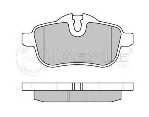 MEYLE 0252455918 Комплект гальмівних колодок, дискове гальмо