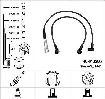 MERCEDES-BENZ 110 150 14 18 Комплект дротів запалювання