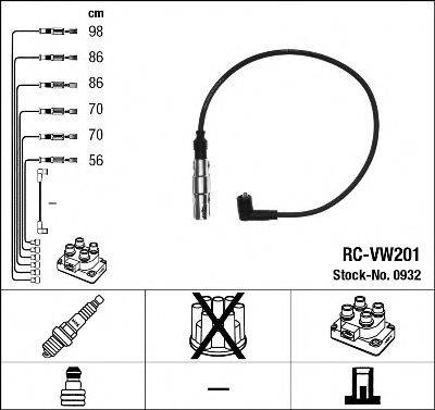 VW 021 905 409 J Комплект дротів запалювання