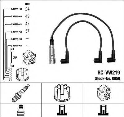 NGK 0950 Комплект дротів запалювання