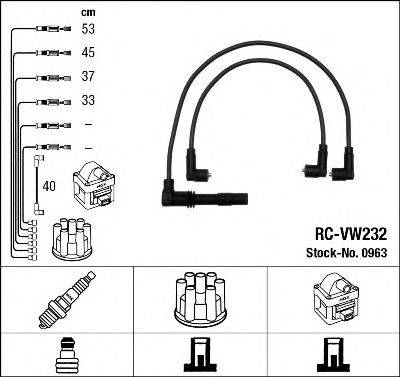 SEAT 036 905 409 Комплект дротів запалювання