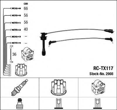 TOYOTA 90919-21602 Комплект дротів запалювання