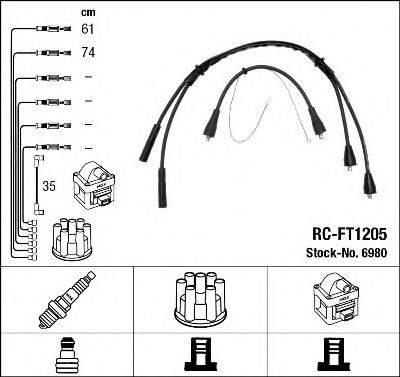 FIAT 58 88 33 0 Комплект дротів запалювання