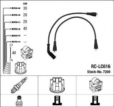 NGK 7208 Комплект дротів запалювання