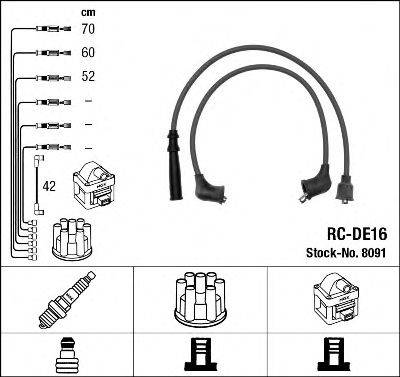 DAIHATSU 19901-87282-000 Комплект дротів запалювання