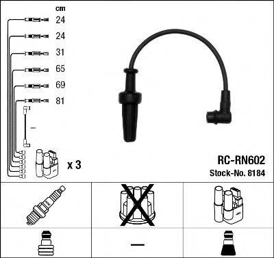 NGK 8184 Комплект дротів запалювання