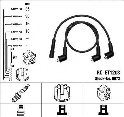 TOYOTA 90919-21327 Комплект дротів запалювання