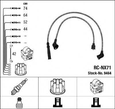 NISSAN 22450-53A25 Комплект дротів запалювання