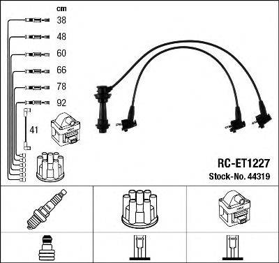 TOYOTA 90919-21521 Комплект дротів запалювання